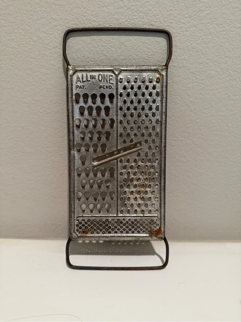 Vintage All-In-One Stainless Steel Box Grater - Silver